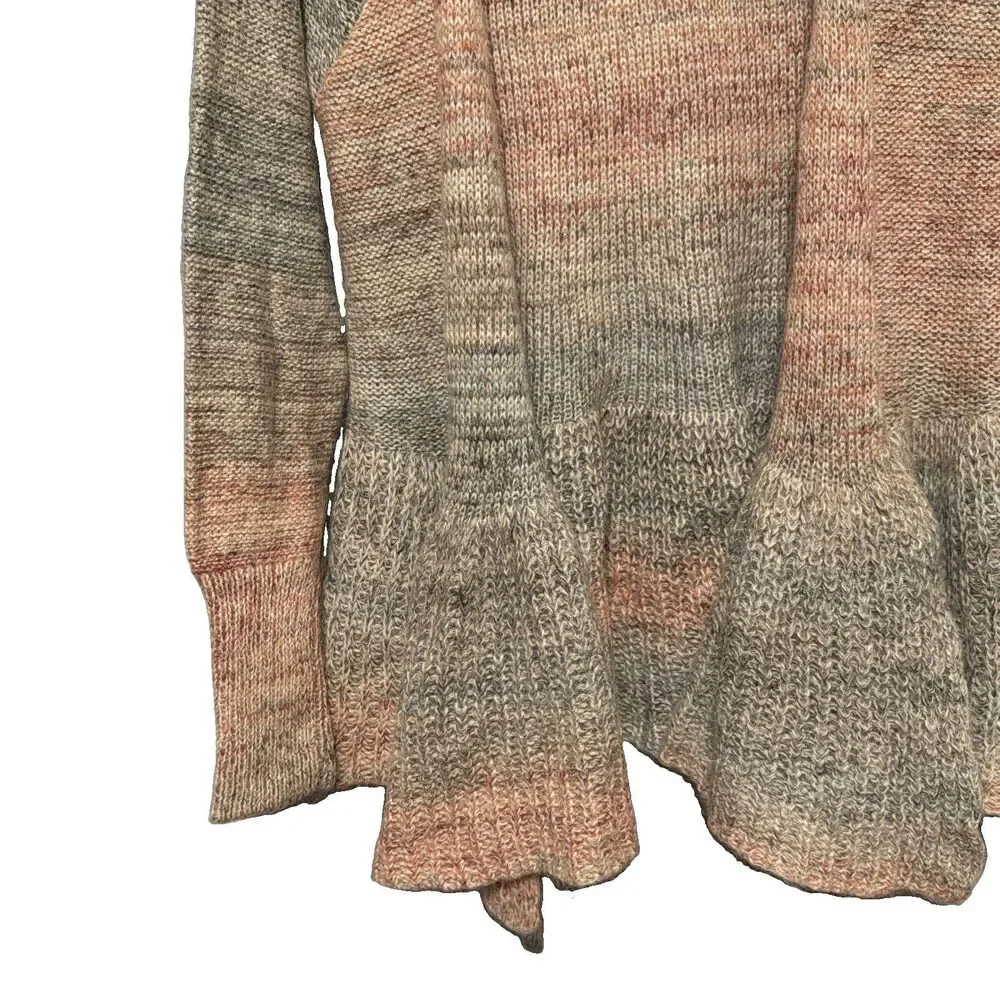 Knitted and Knotted Anthropologie Cody Ombre Cardigan Mohair Sweater Sz Medium M